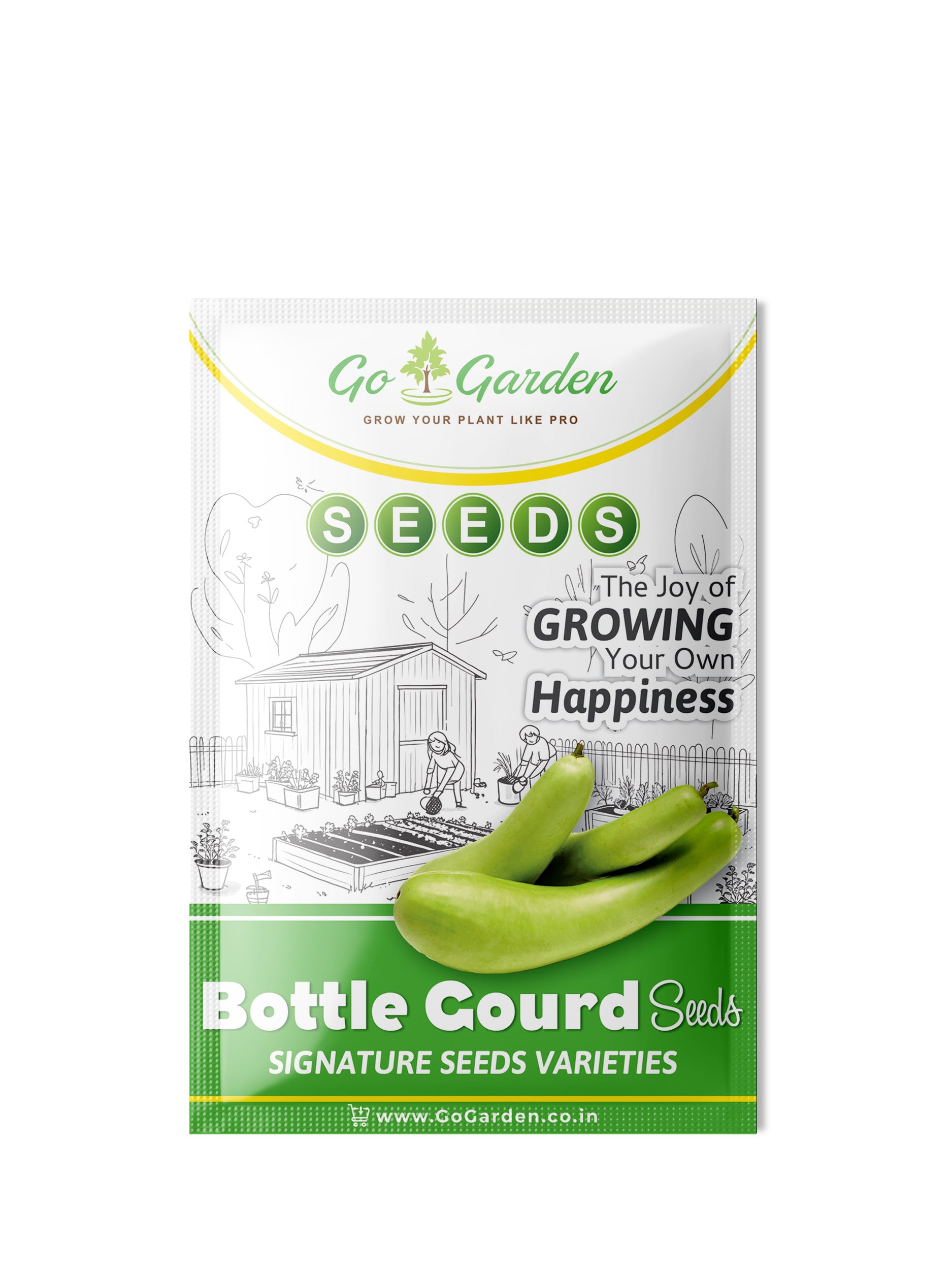 Bottle Gourd seeds Loki Vegetable Seeds ( Pack of 10g, 80+ Seeds)
