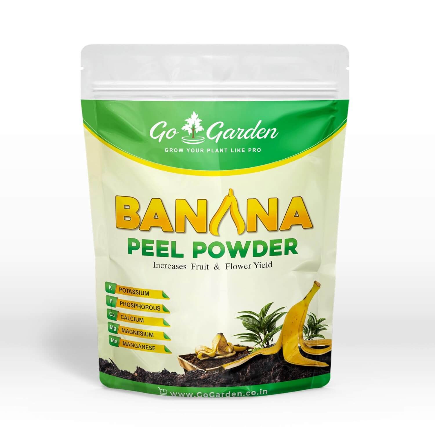 Banana Peel Powder Fertilizer for Plants | Pure & Natural Bloom Booster | Organic Fertiliser for Home Garden - Slow Releasing | Natural Growth Promoter | Flower & Fruit Booster