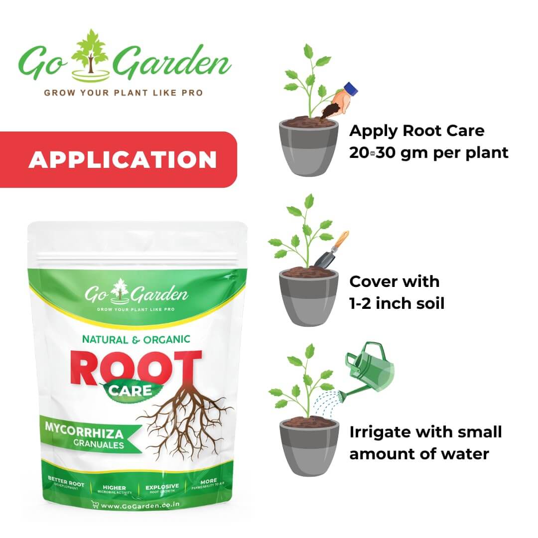 Go Garden Root Care VAM Mycorrhiza Advanced Organic Plant Fertilizer and Root Growth Enhancer 900 G