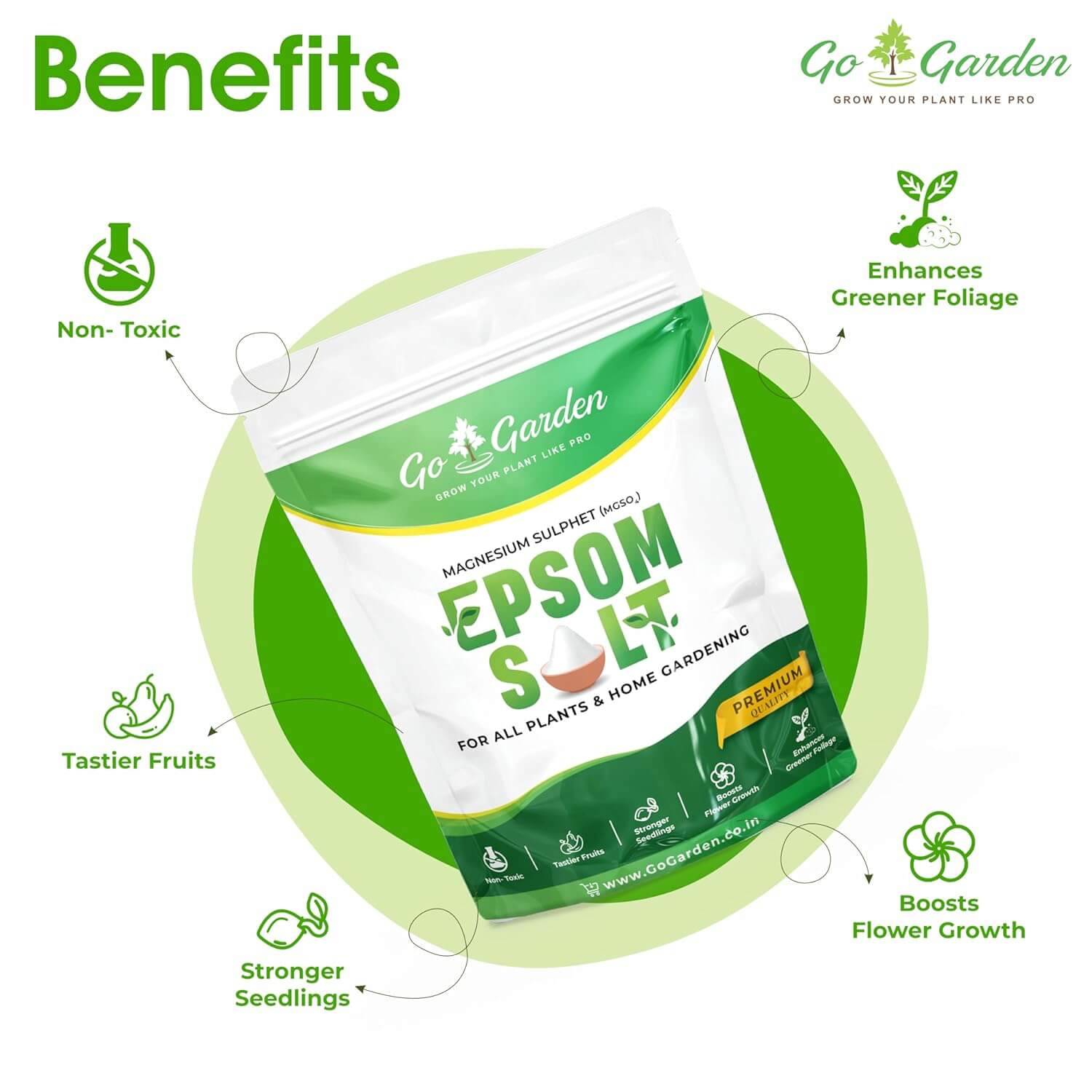 Epsom Salt – Magnesium Sulfate Fertilizer for Plant Growth