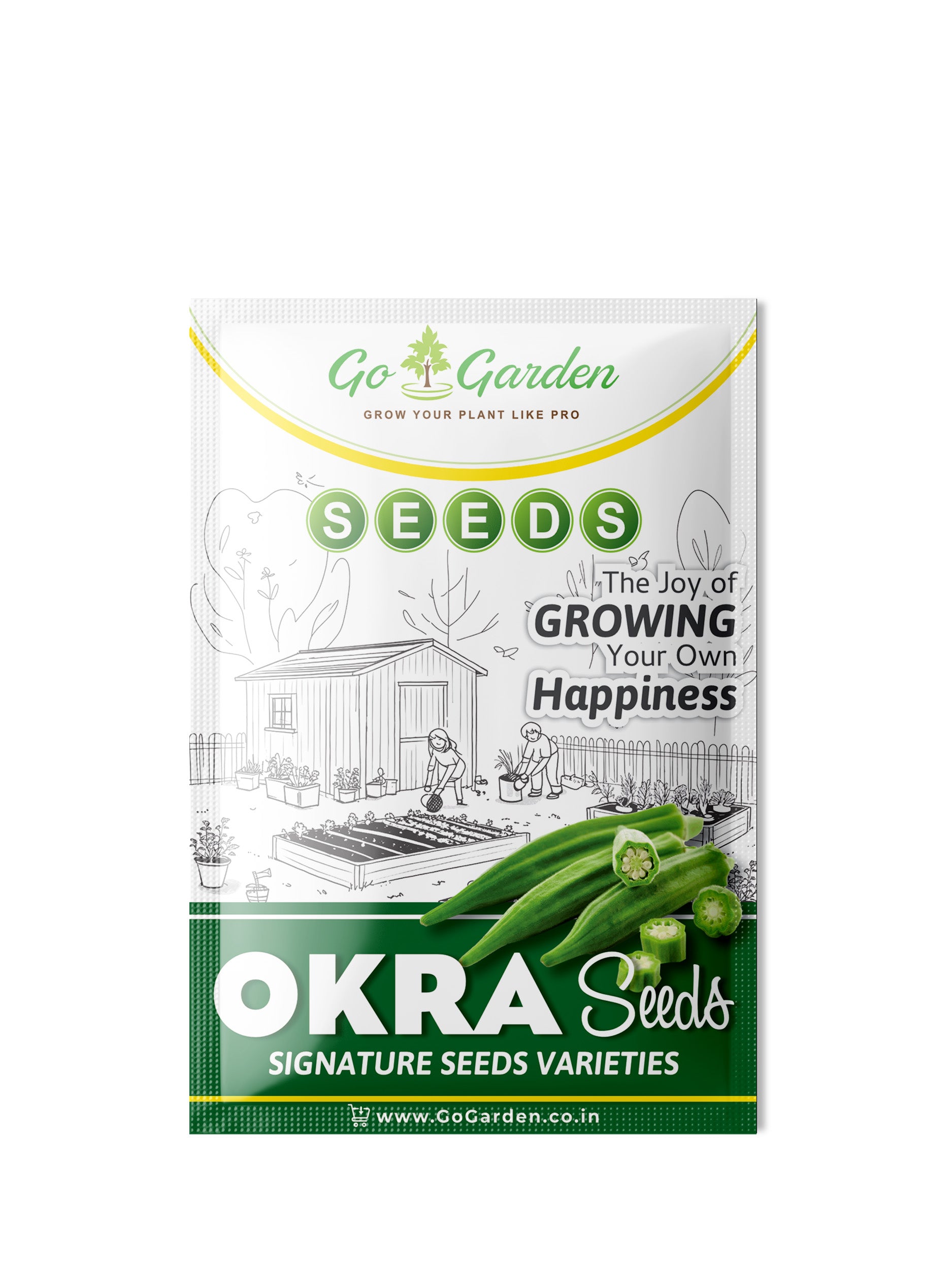 okra seeds Bhindi Vegetable Seeds ( Pack of 25g, 400+ Seeds) Seeds to grow