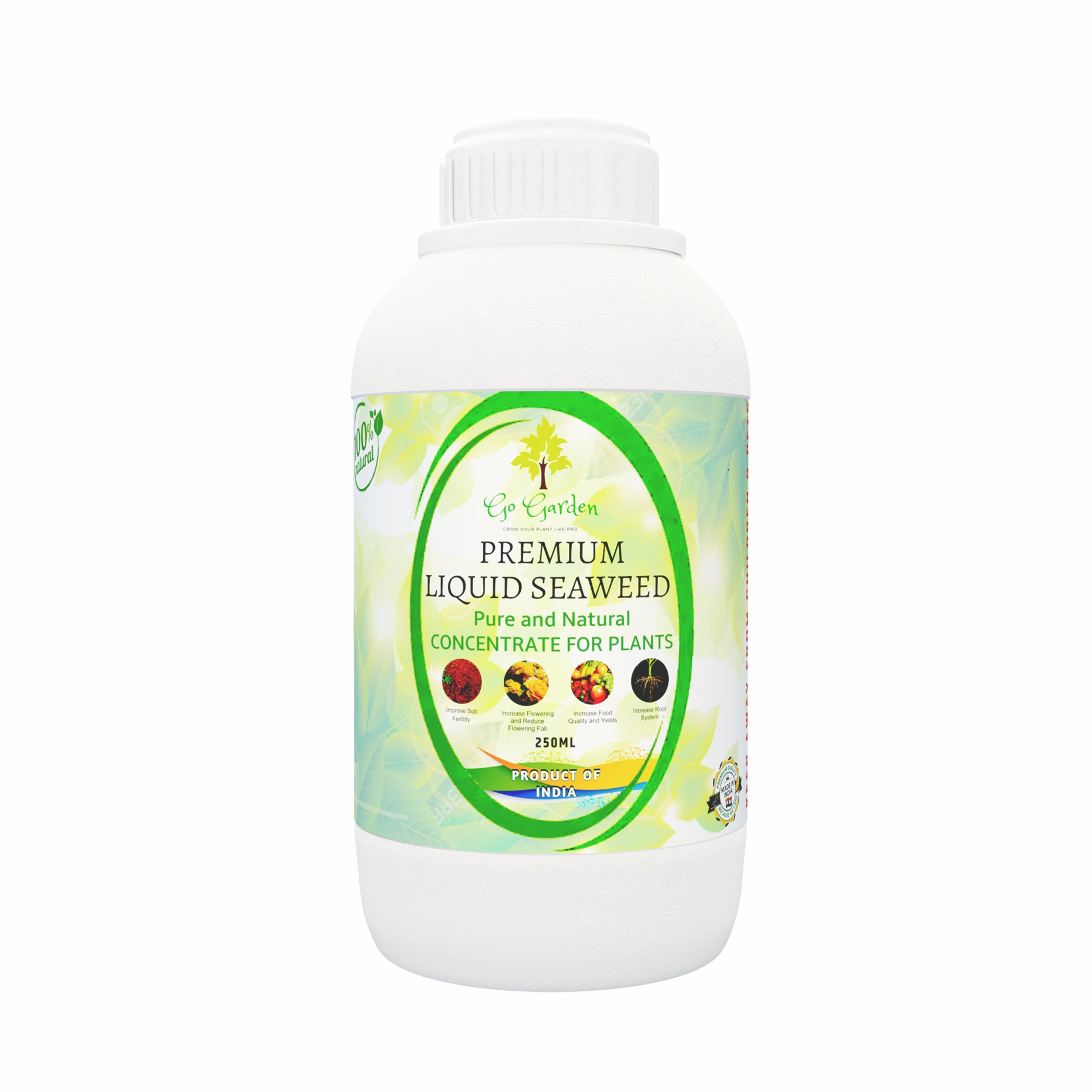 Seaweed Fertilizer for Plants Liquid Concentrate 100% Organic Fertilizer for Plant and Garden Purpose 250ML