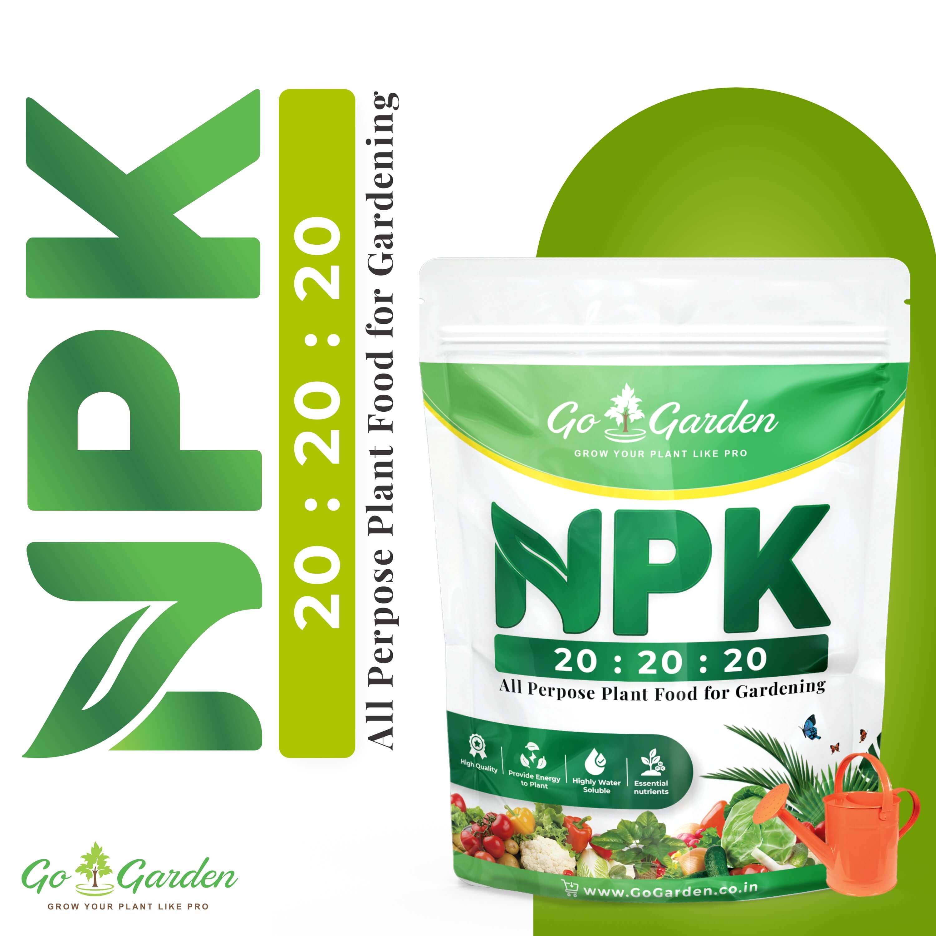NPK 20 20 20 Water Soluble Granules Fertilizer for Plants or Abundant Flowering and Plant Growth, Fertilizer for Home Plants 100% Water Soluble
