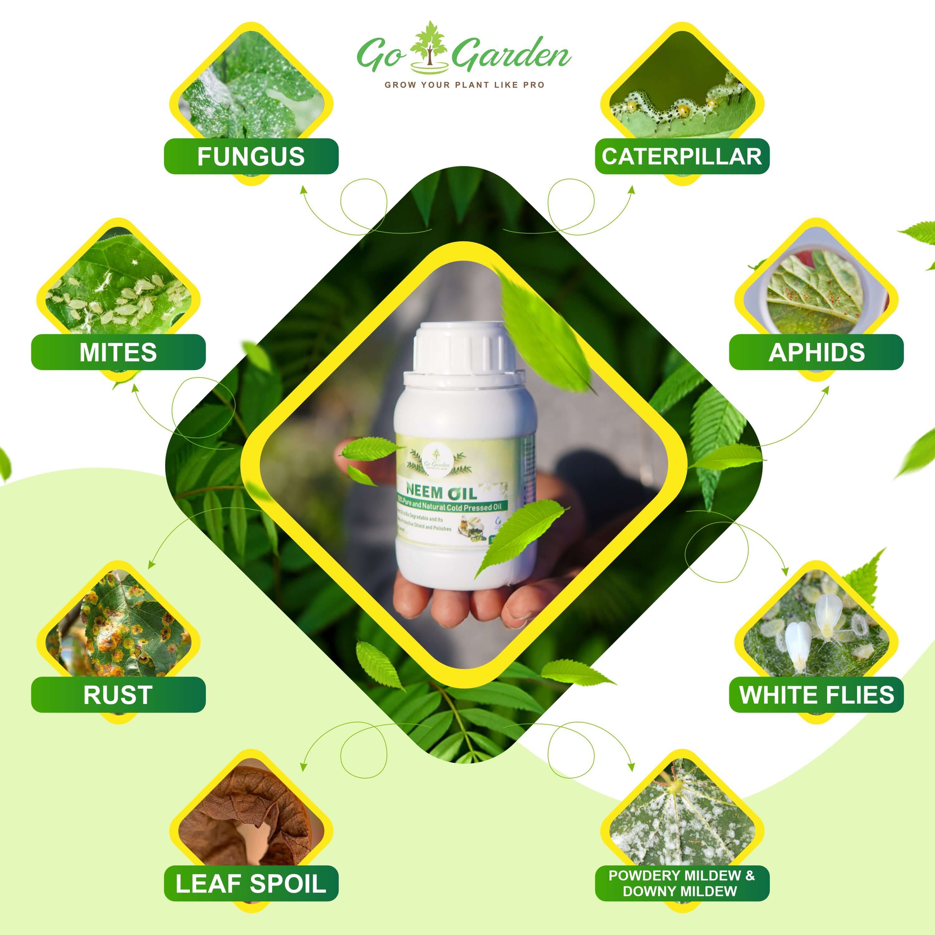 Neem Oil for Plant Pest Control Water Soluble – Organic Pesticide for Plants and Flowers use for Plants Insects pesticides 100 ML