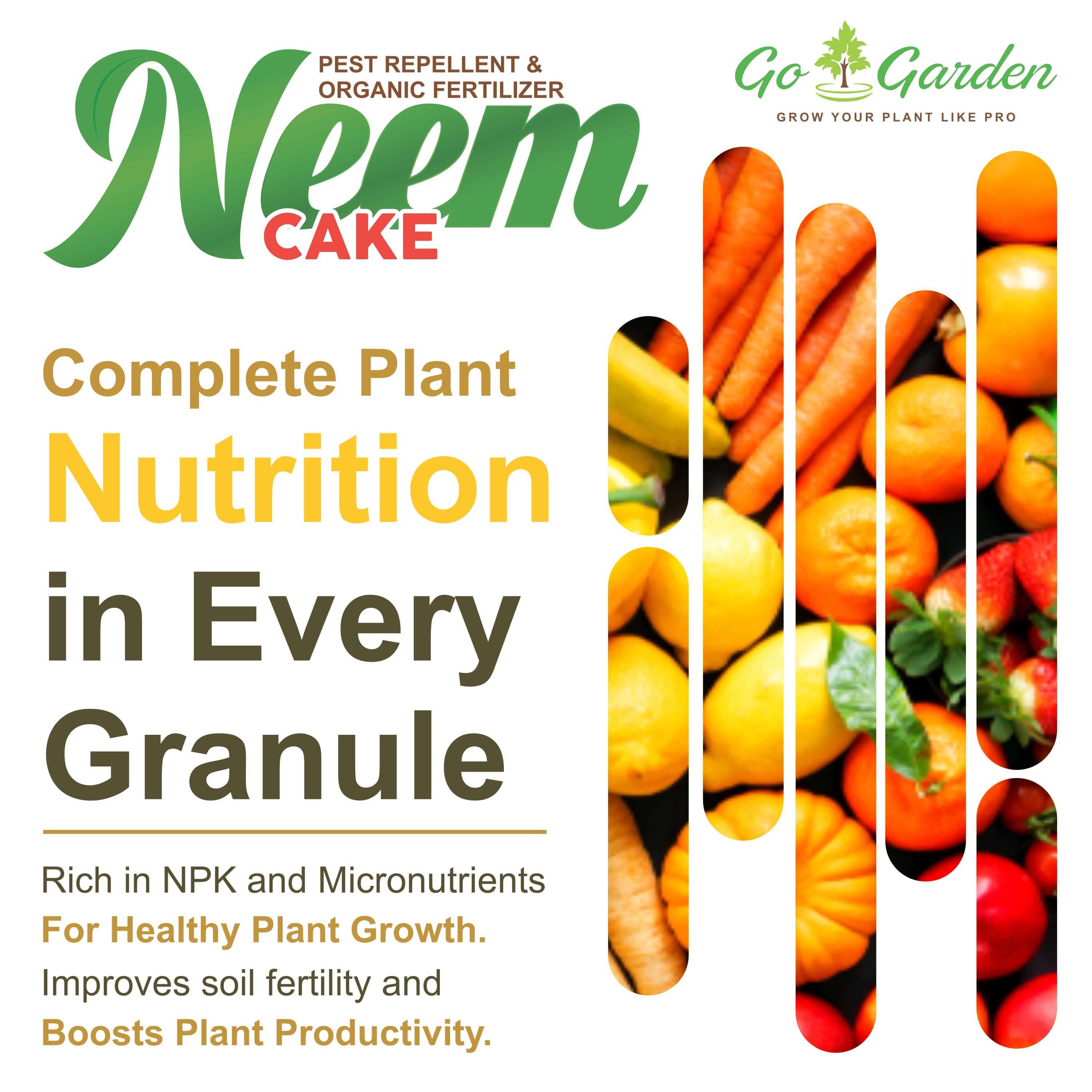 Neem Cake Powder for Plants and Home Garden 100% Organic Fertilizer and Pest Repellen