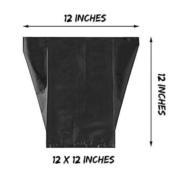 12 x 12 inch Plant Grow Bags For Gardening – Nursery Plant Bags – Plastic UV Protected Poly Grow Bags Go Garden
