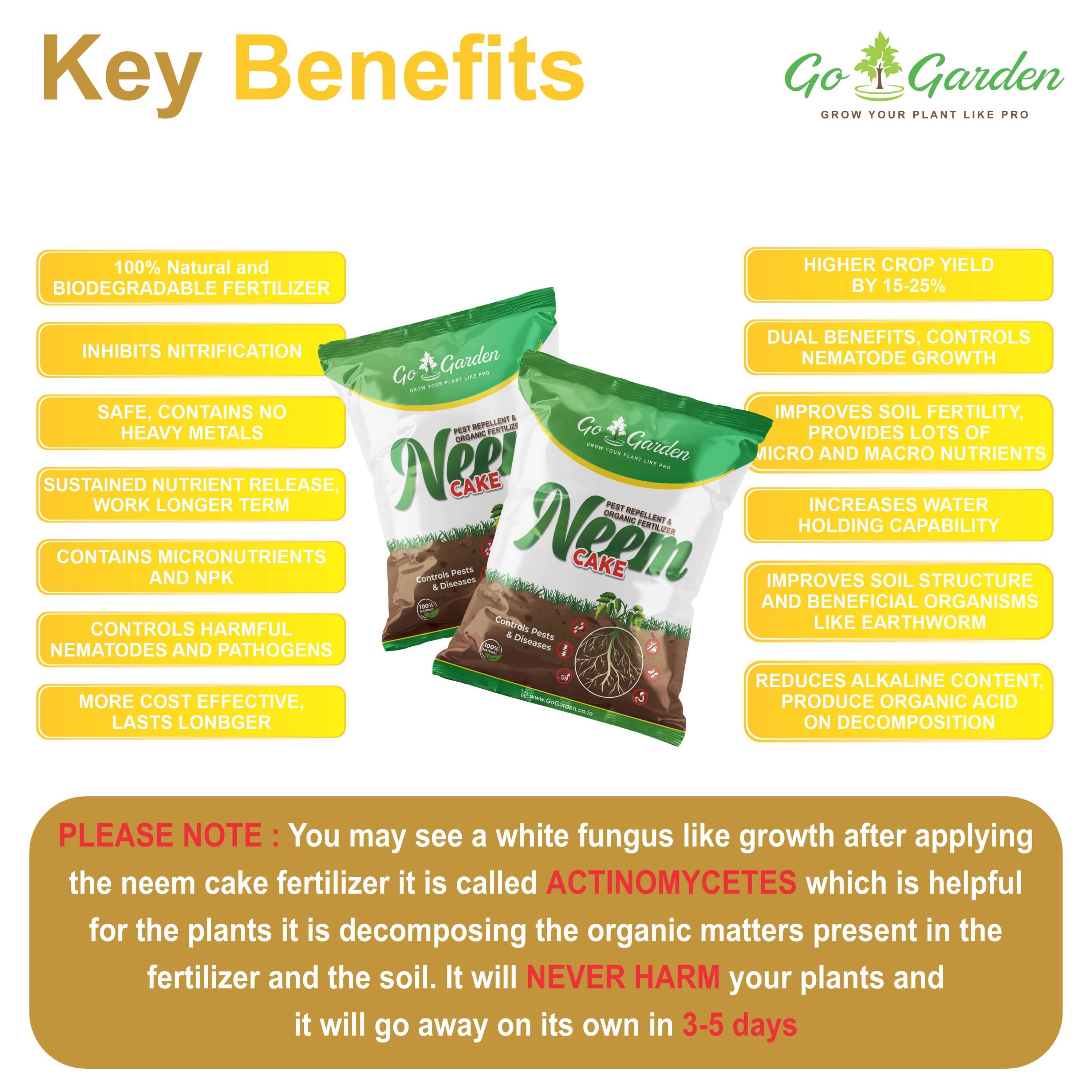 Neem Cake Powder for Plants and Home Garden 100% Organic Fertilizer and Pest Repellen