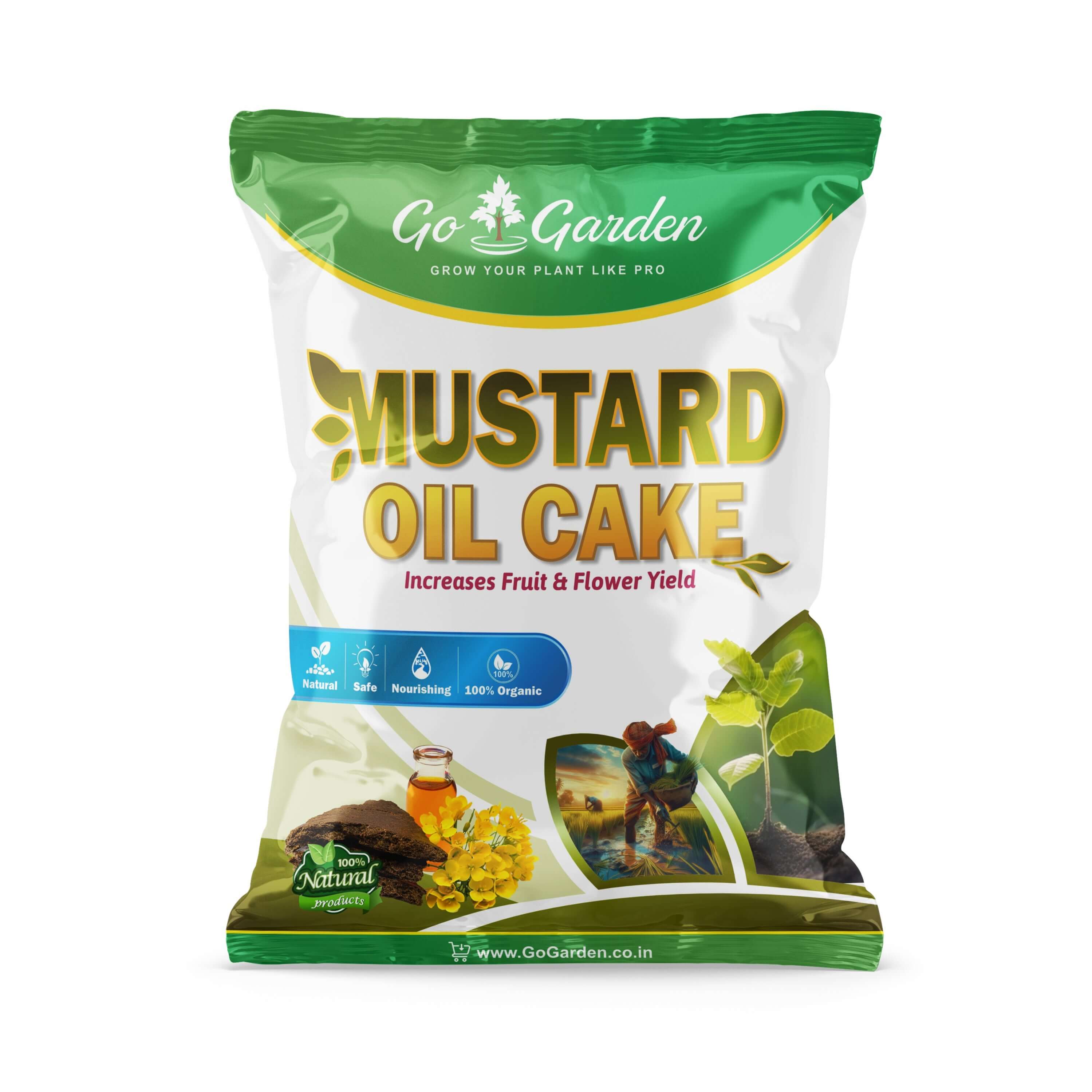 Mustard Cake Powder for Plants and Home Garden – Organic Fertilizer 1KG