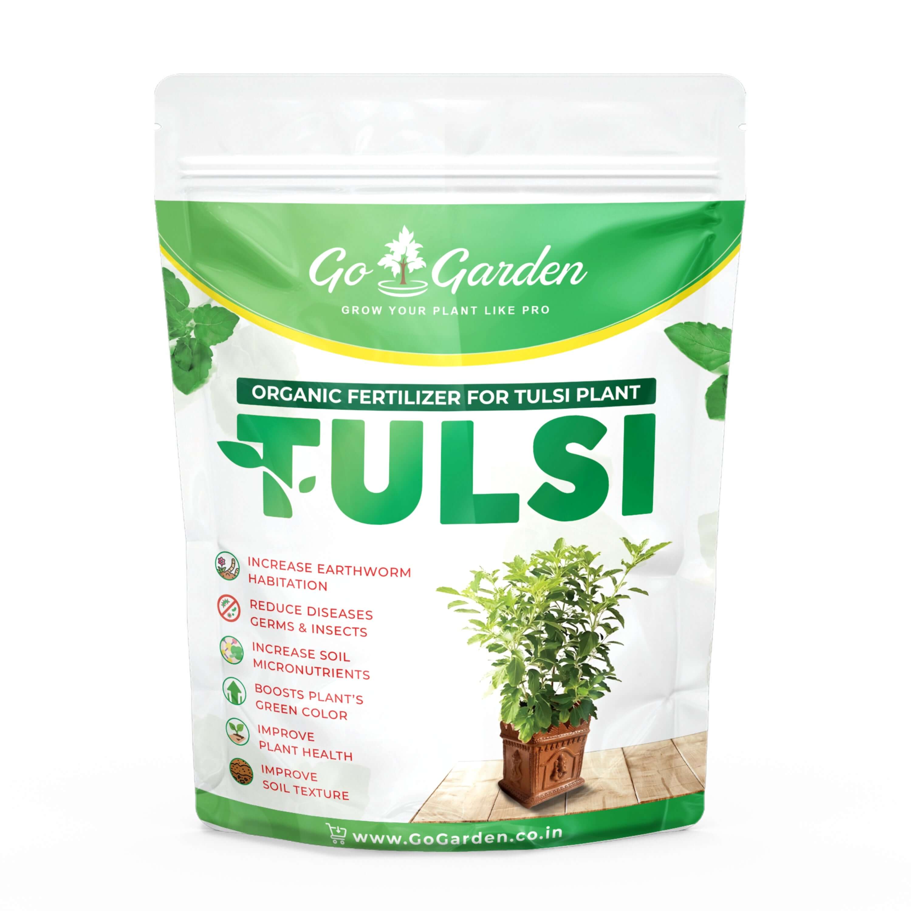 Organic Tulsi Fertilizer for tulsi Plant | Orgnaic natural Fertilizer For holy basil Plant 950 Grams