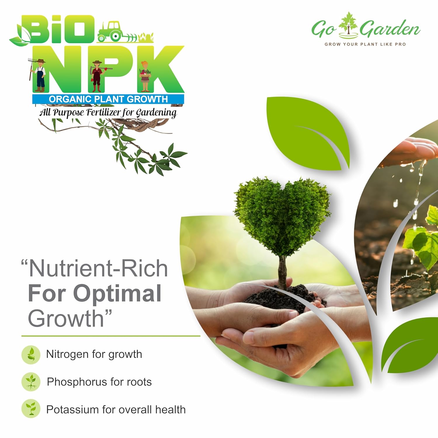 Bio NPK Fertilizers for Plants | Complete Plant Food NPK Fertilizer for Growth Boost and Maximum Production