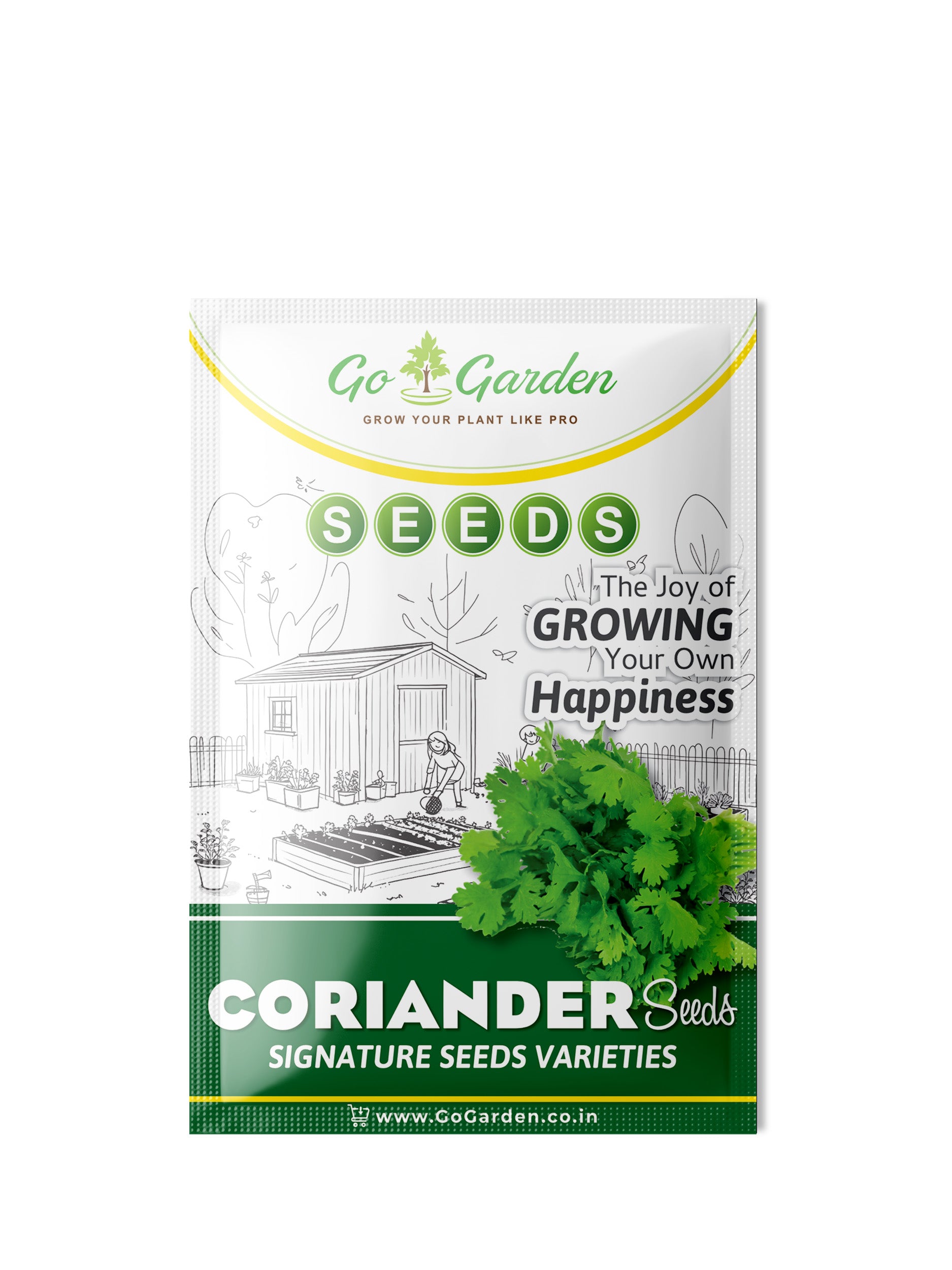 Coriander धनिया Seeds (Dhaniya, Pack of 20g, 1200+ Seeds) Seeds to grow all seasons in Your Home & kitchen garden