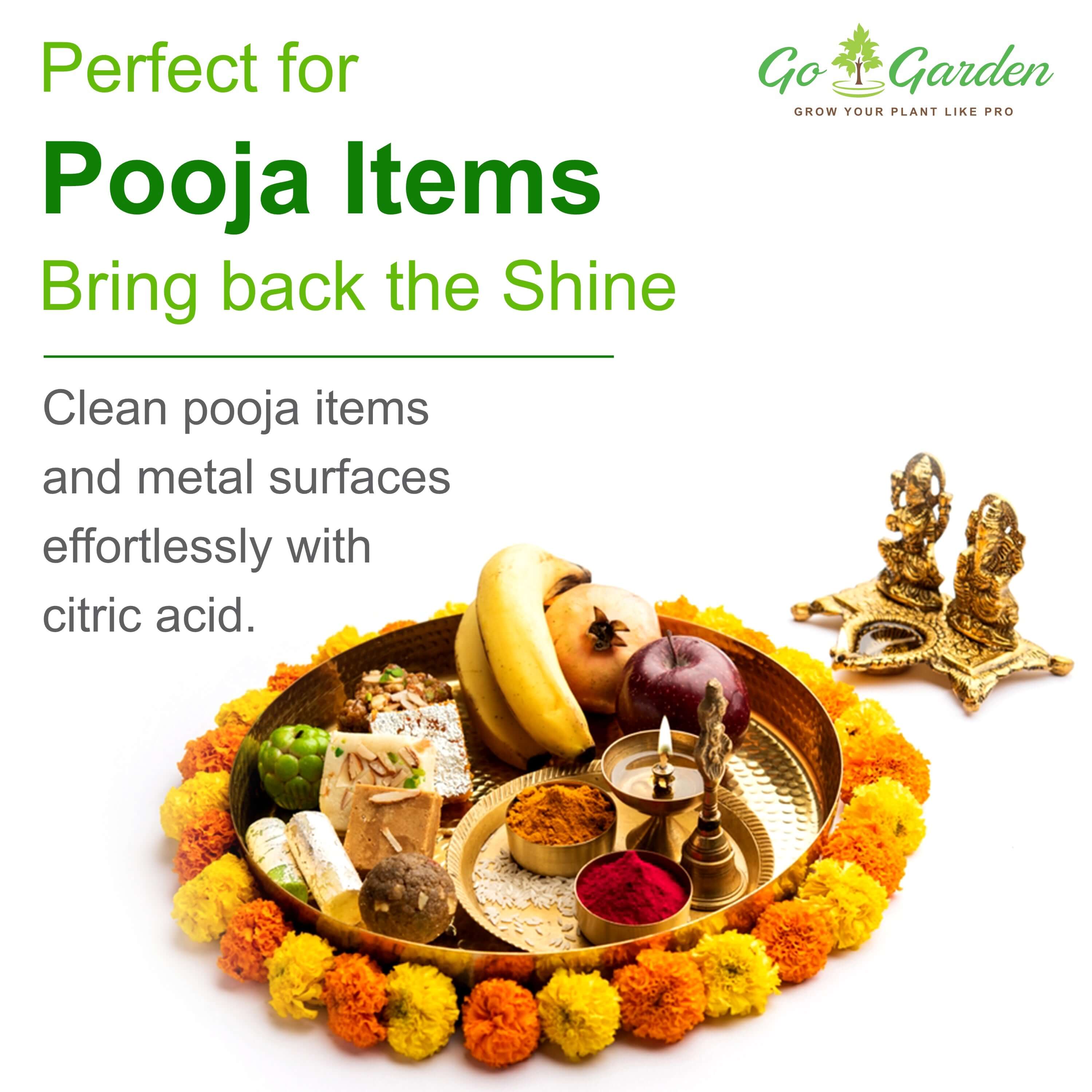 Go Garden 100% Pure Citric Acid Powder for Cleaning