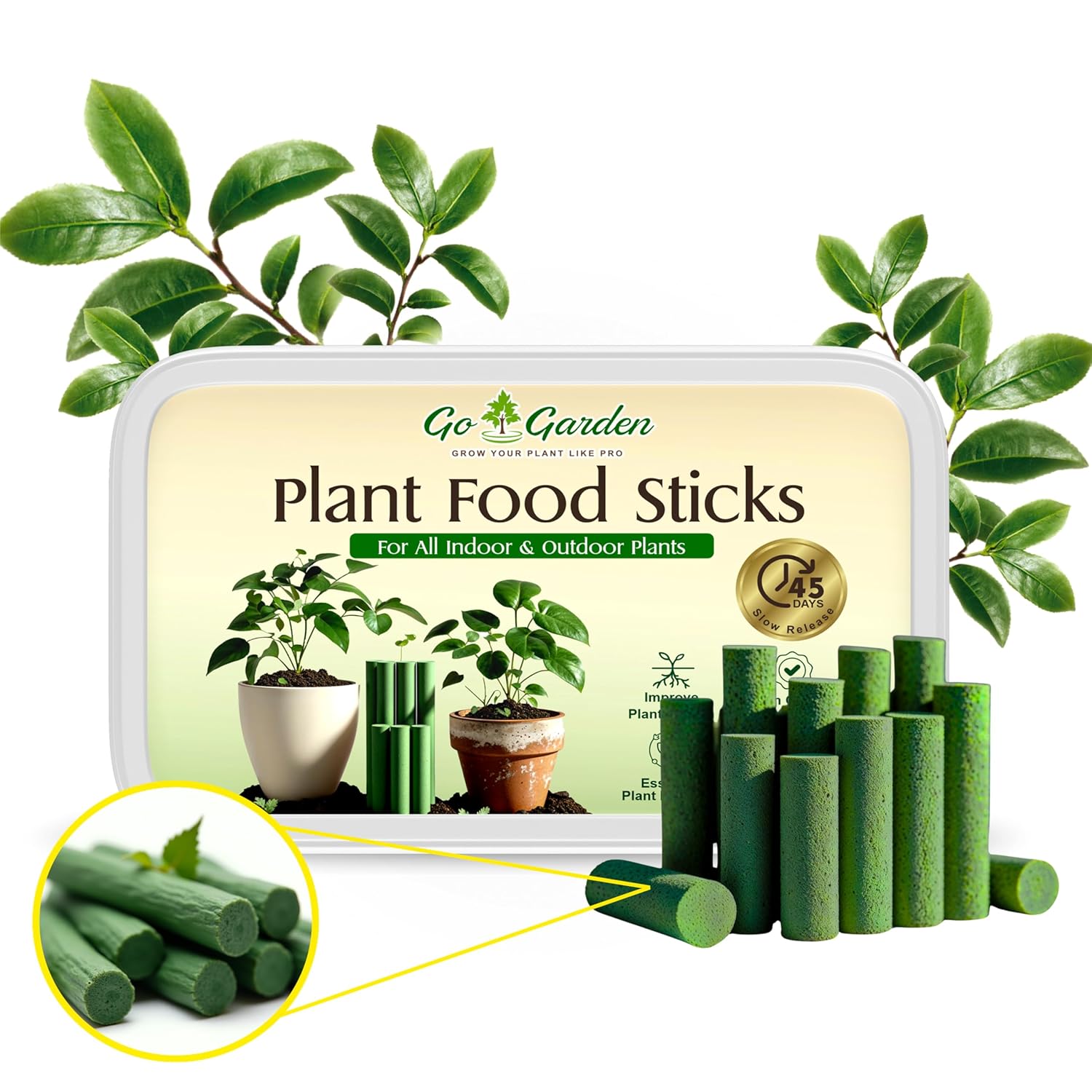 Multi-Purpose Natural Plant Growth Booster | Fertilizer Sticks | fertilizer sticks for home plants