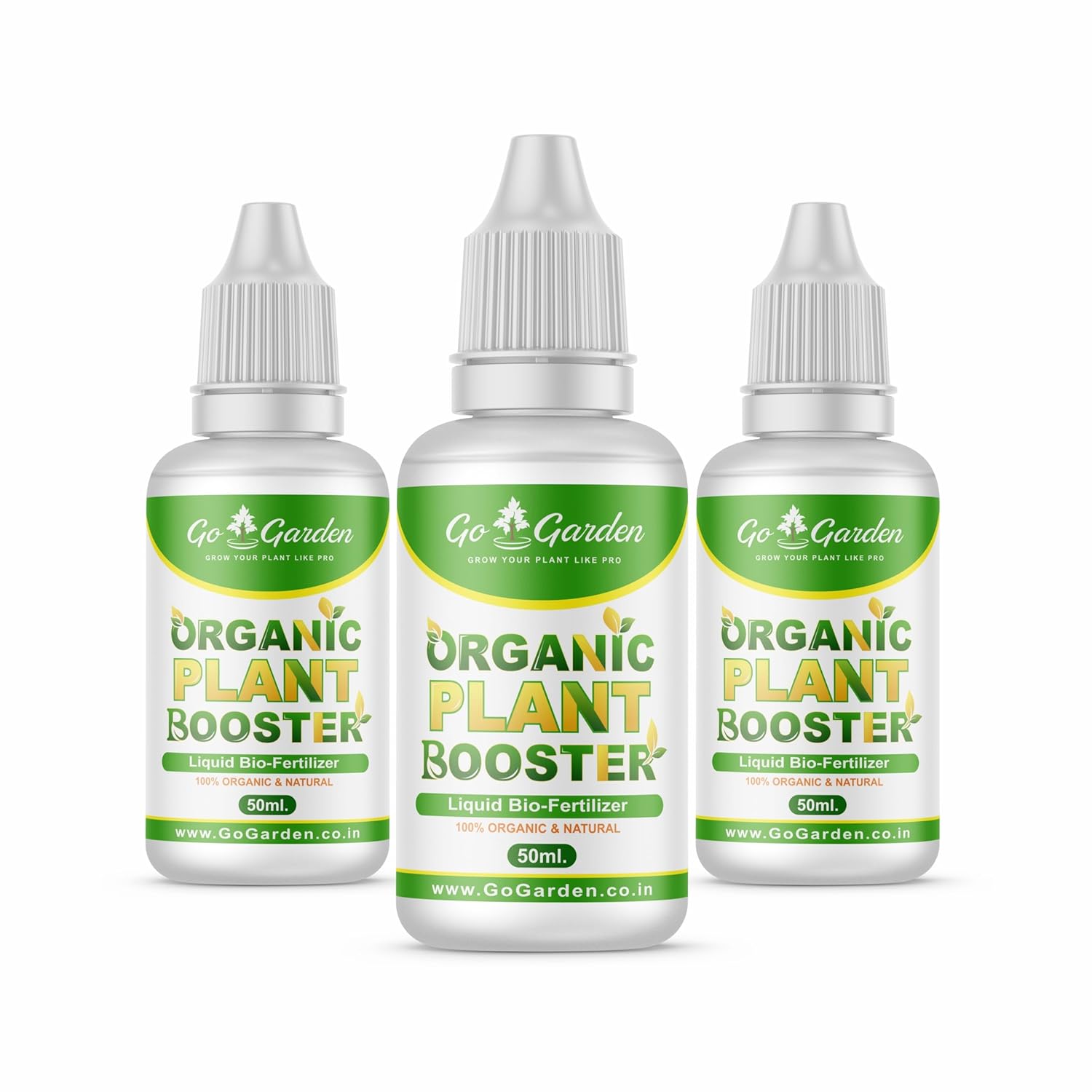 Organic Plant Boost Liquid Biofertilizer (3 x 50ml) | Fast Growth & Root Booster for All Plants | 100% Organic Fertilizer
