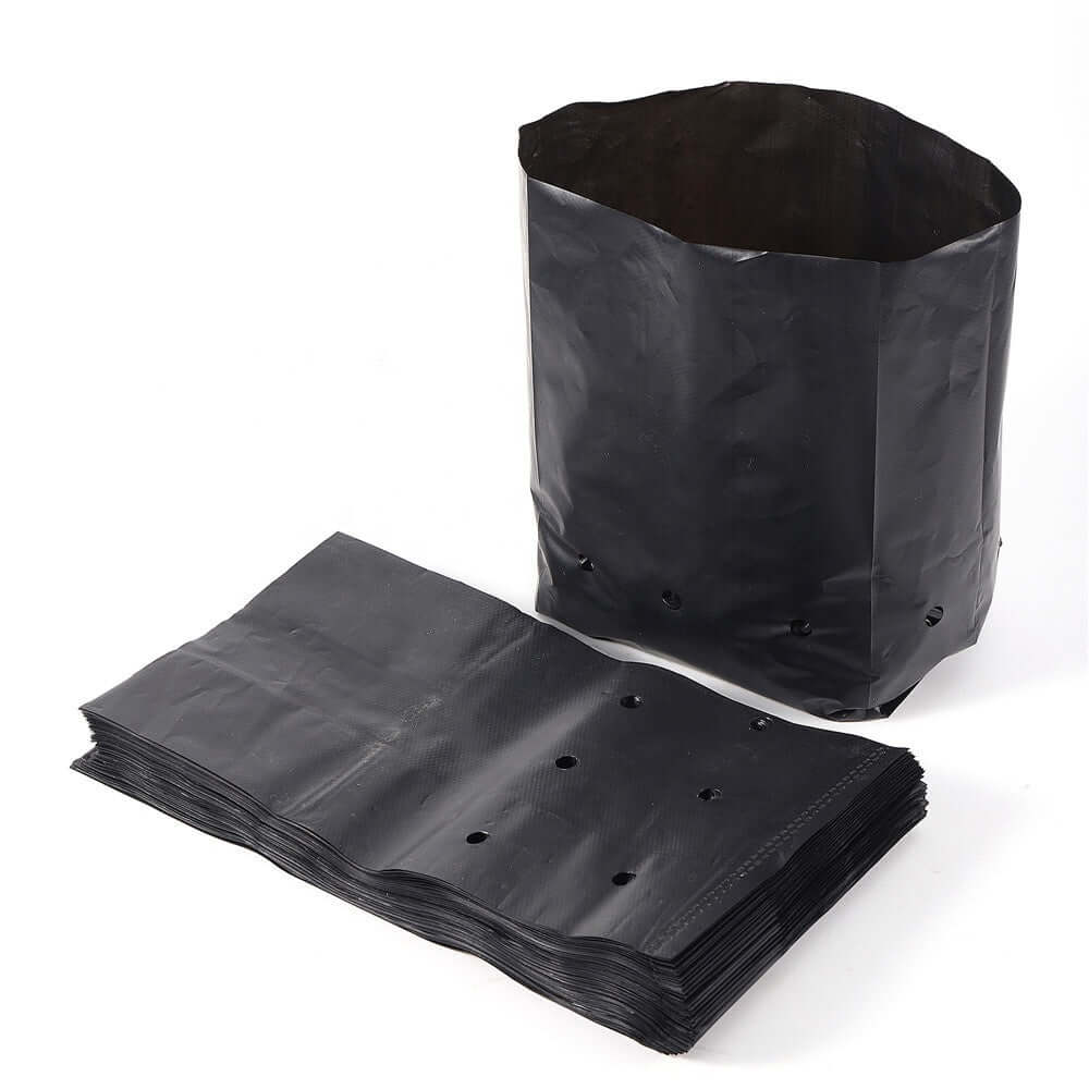 Plant Bags for Home Garden – Nursery Plant Bags – Plastic UV Protected Poly Grow Bags |(Black , 4 x 5 inch)