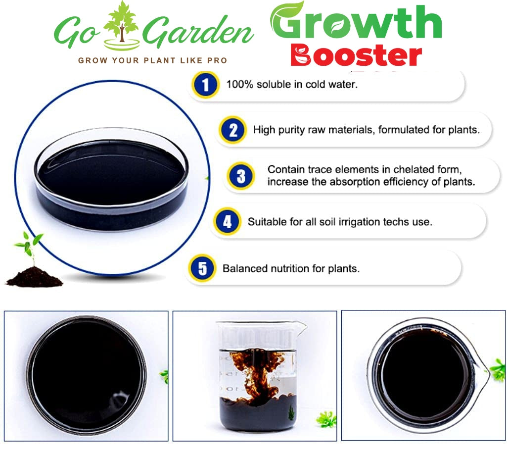 Go Garden Growth Boost Liquid Fertilizer Enhance Plant Growth and Flo