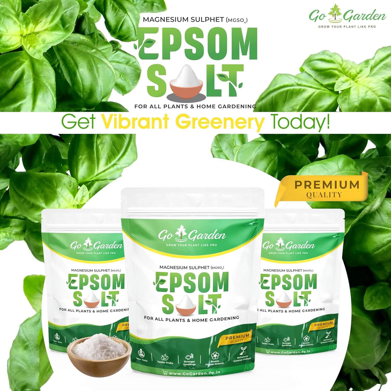 Epsom Salt – Magnesium Sulfate Fertilizer for Plant Growth