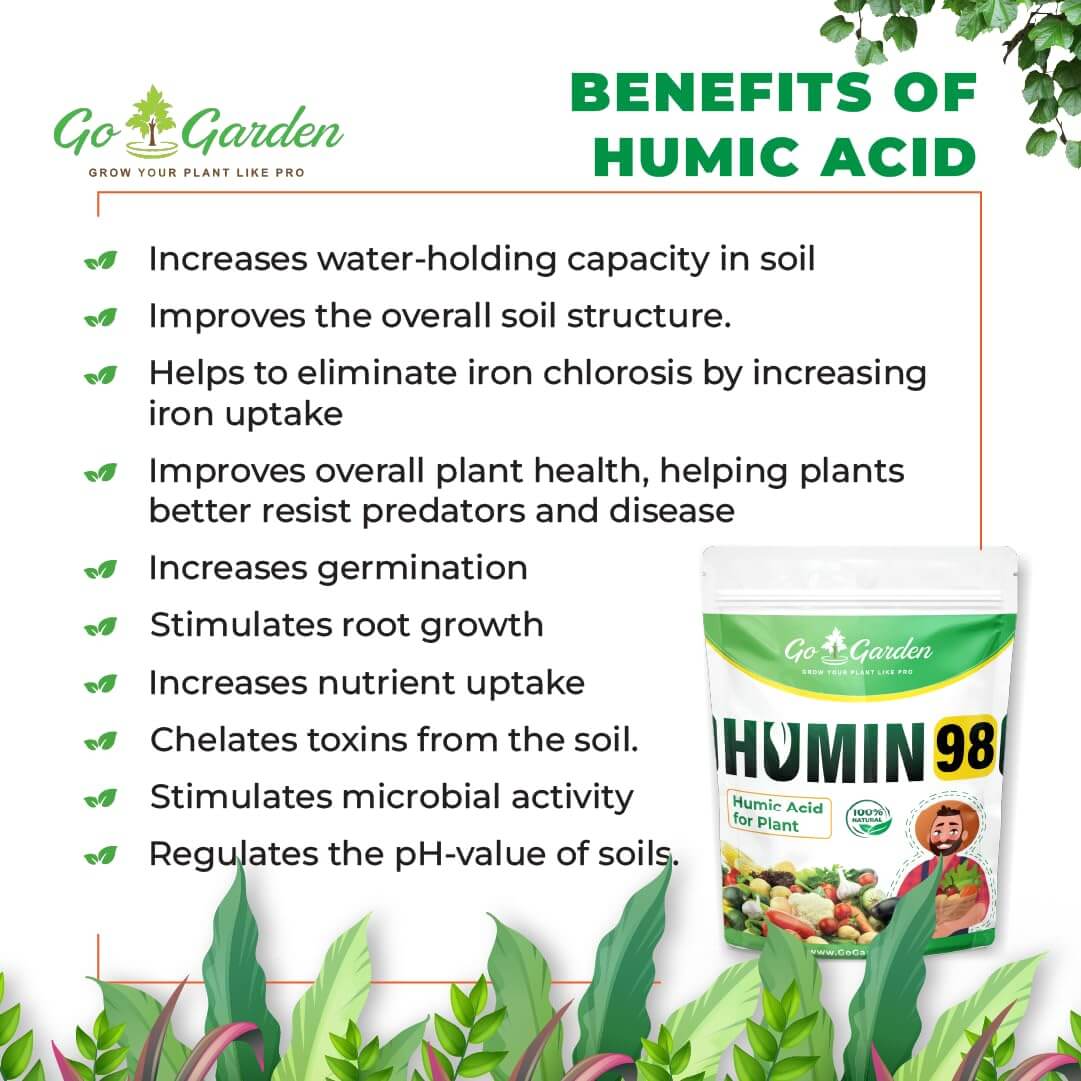 Humic Acid for Plants (Humic Acid 98%) – Natural Plant Growth Stimulator – Organic Plant Food