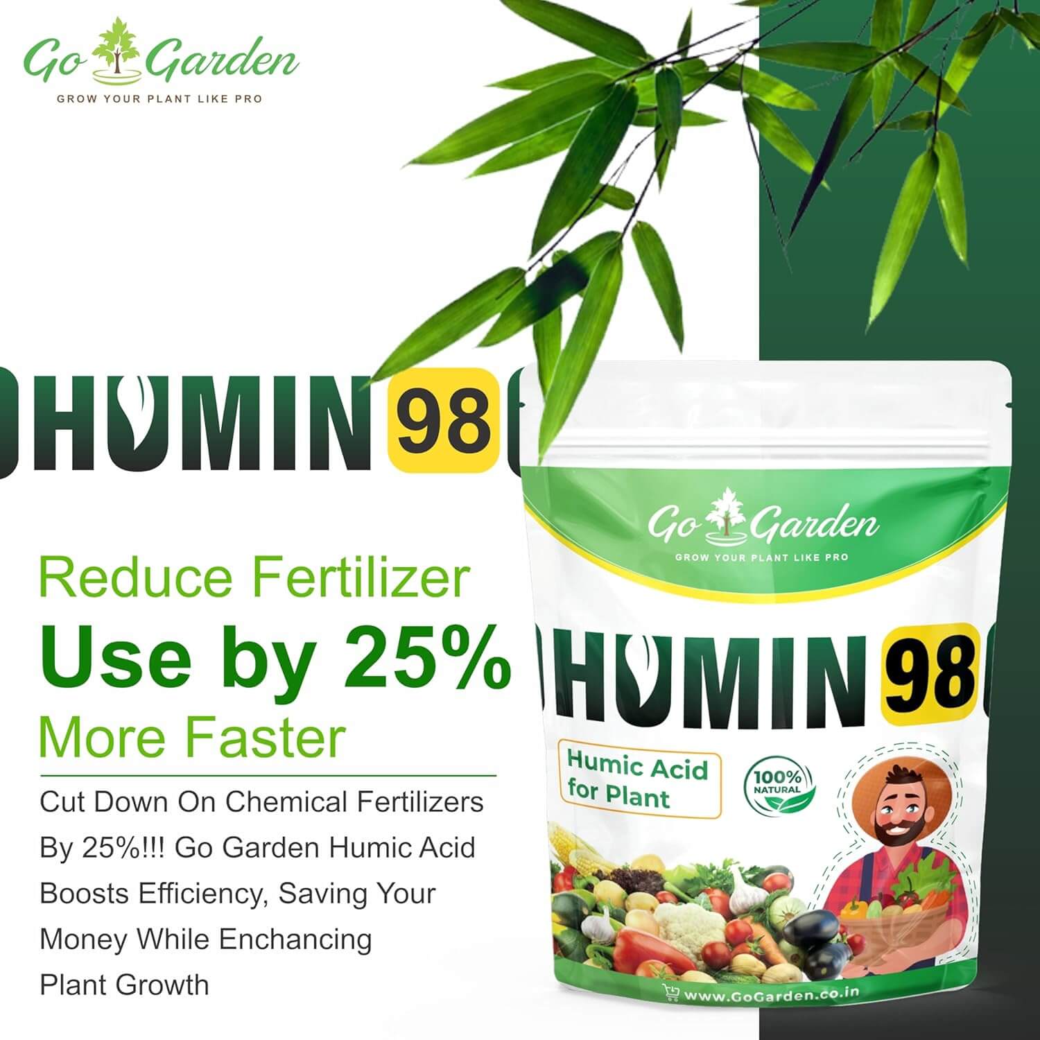 Humic Acid for Plants (Humic Acid 98%) – Natural Plant Growth Stimulator – Organic Plant Food