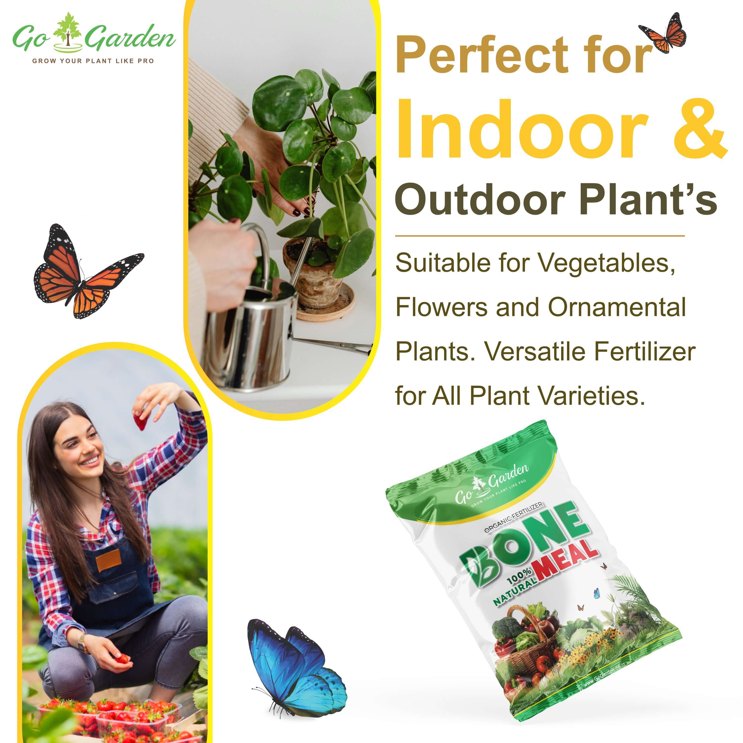 Organic Bone Meal Fertilizer for Plants 950 Grams