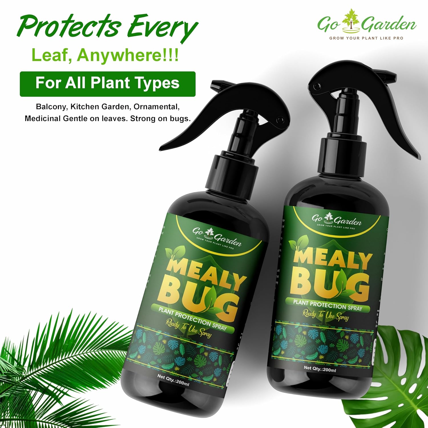 Mealy Bug Plant Protection Spray – 200ml | 100% Natural Neem & Essential Oil Formula | Kills Mealy Bugs Fast | Ready to Use