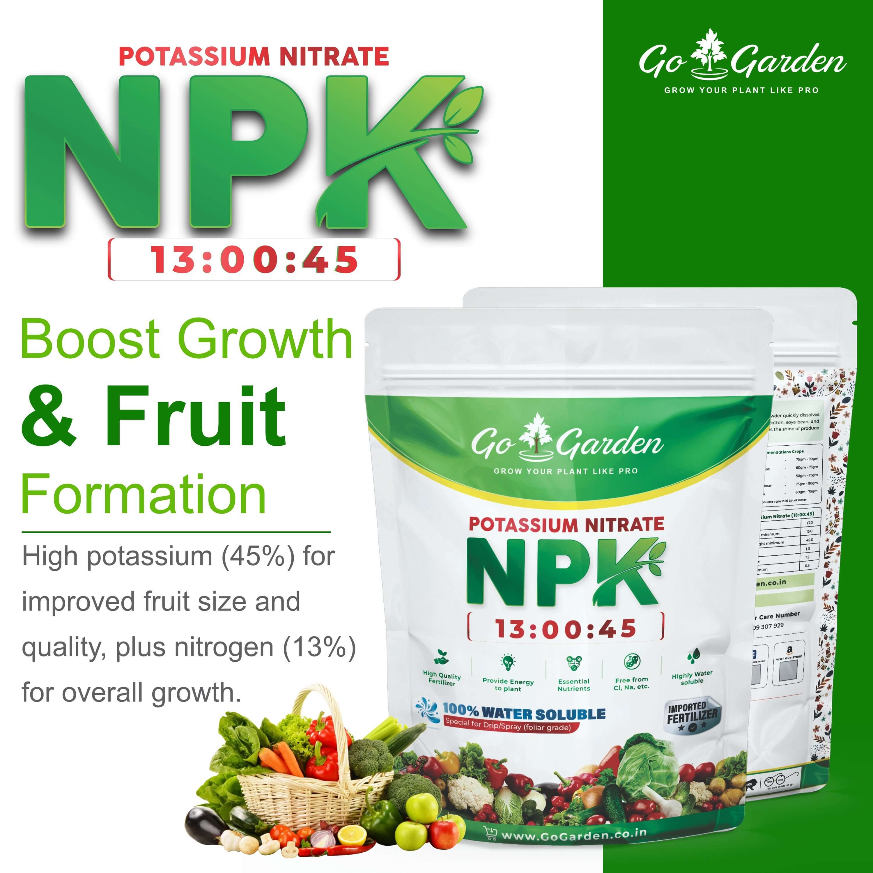Potassium Nitrate KNO3 NPK 13-00-45 Fertilizer