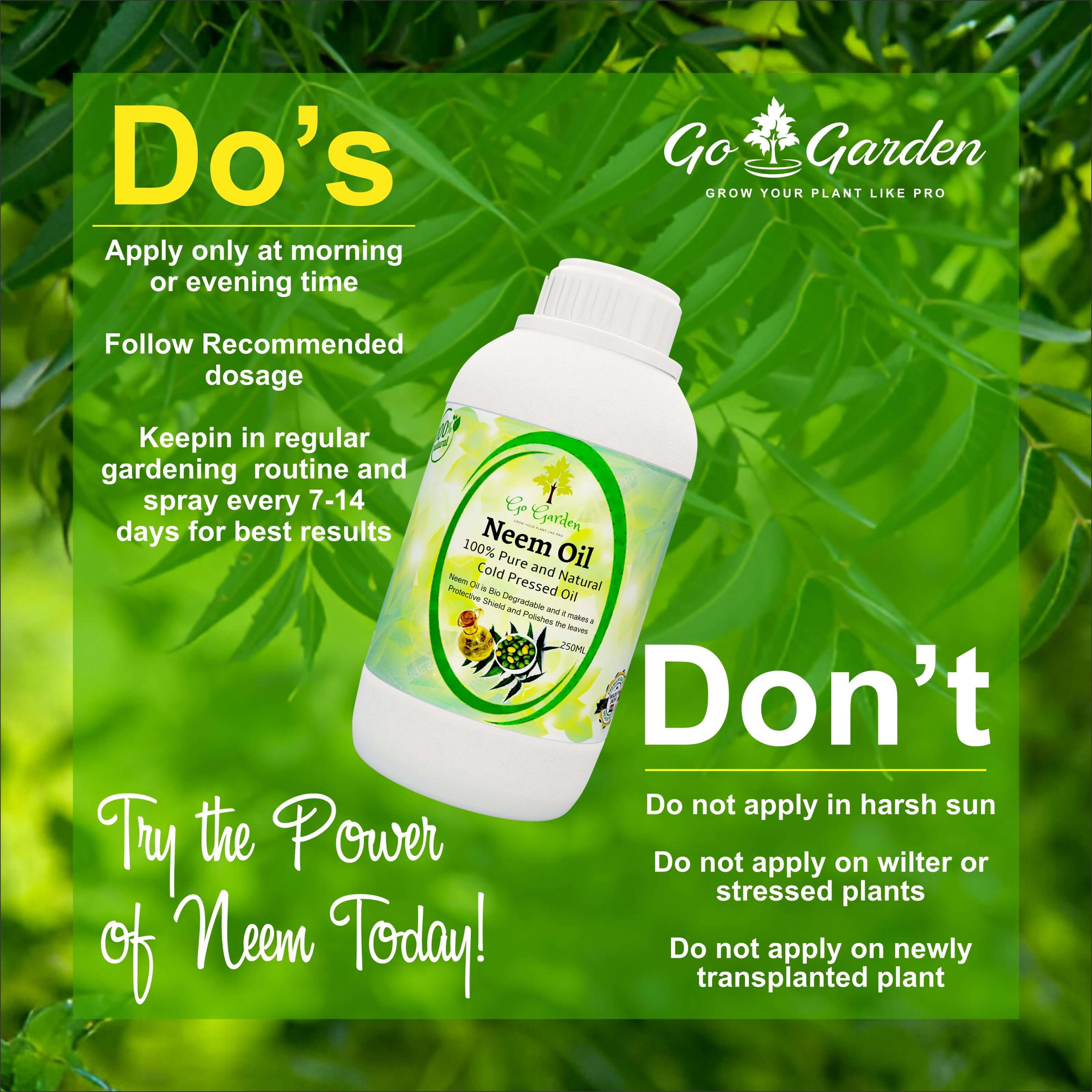 Neem oil for Plants by Go Garden