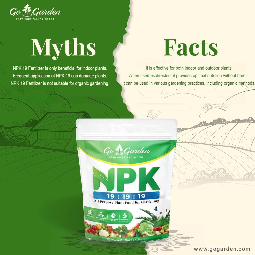 Go Garden NPK 19 19 19 Fertilizer for Plants and Gardening Purpose (450G)