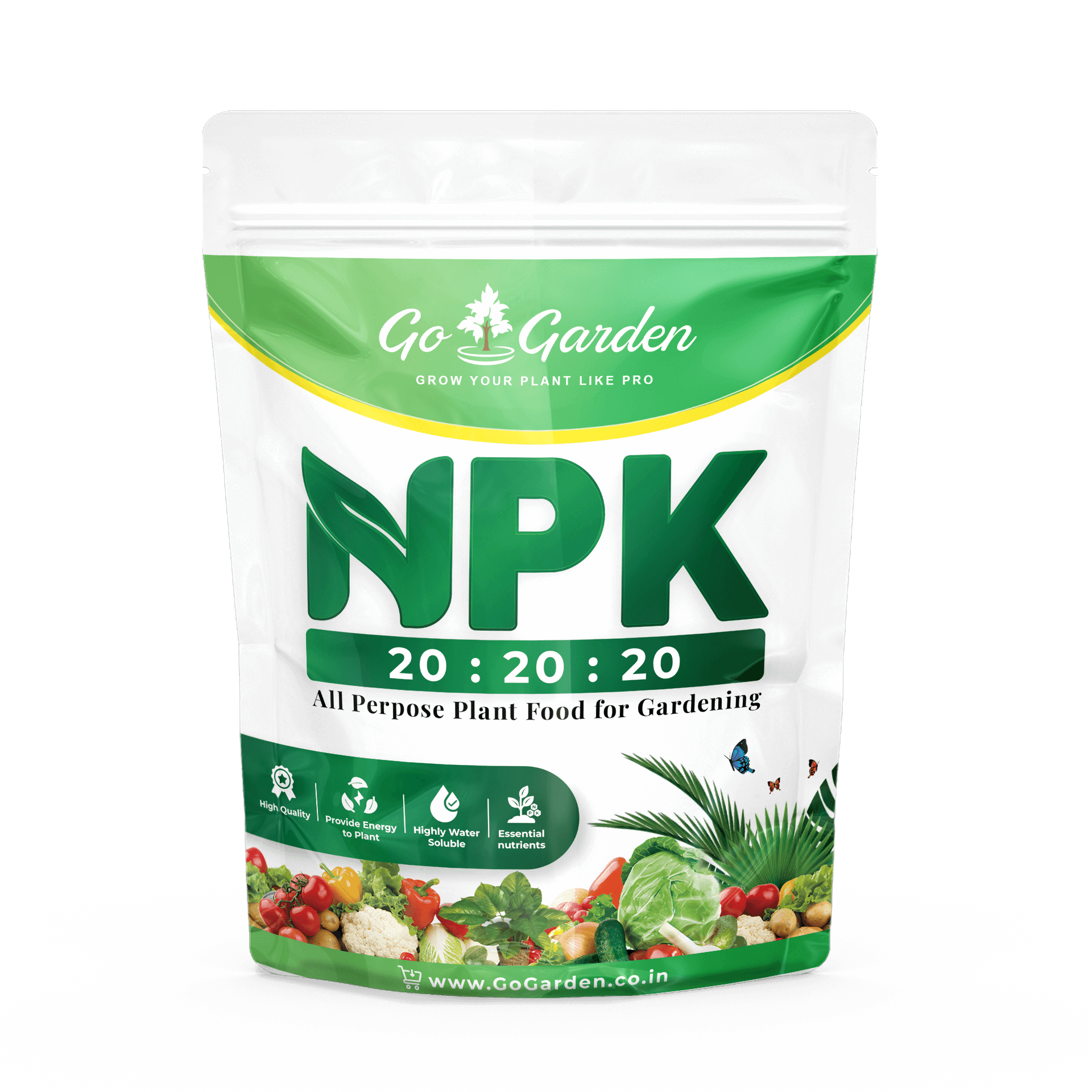 NPK 20 20 20 Water Soluble Granules Fertilizer for Plants or Abundant Flowering and Plant Growth, Fertilizer for Home Plants 100% Water Soluble