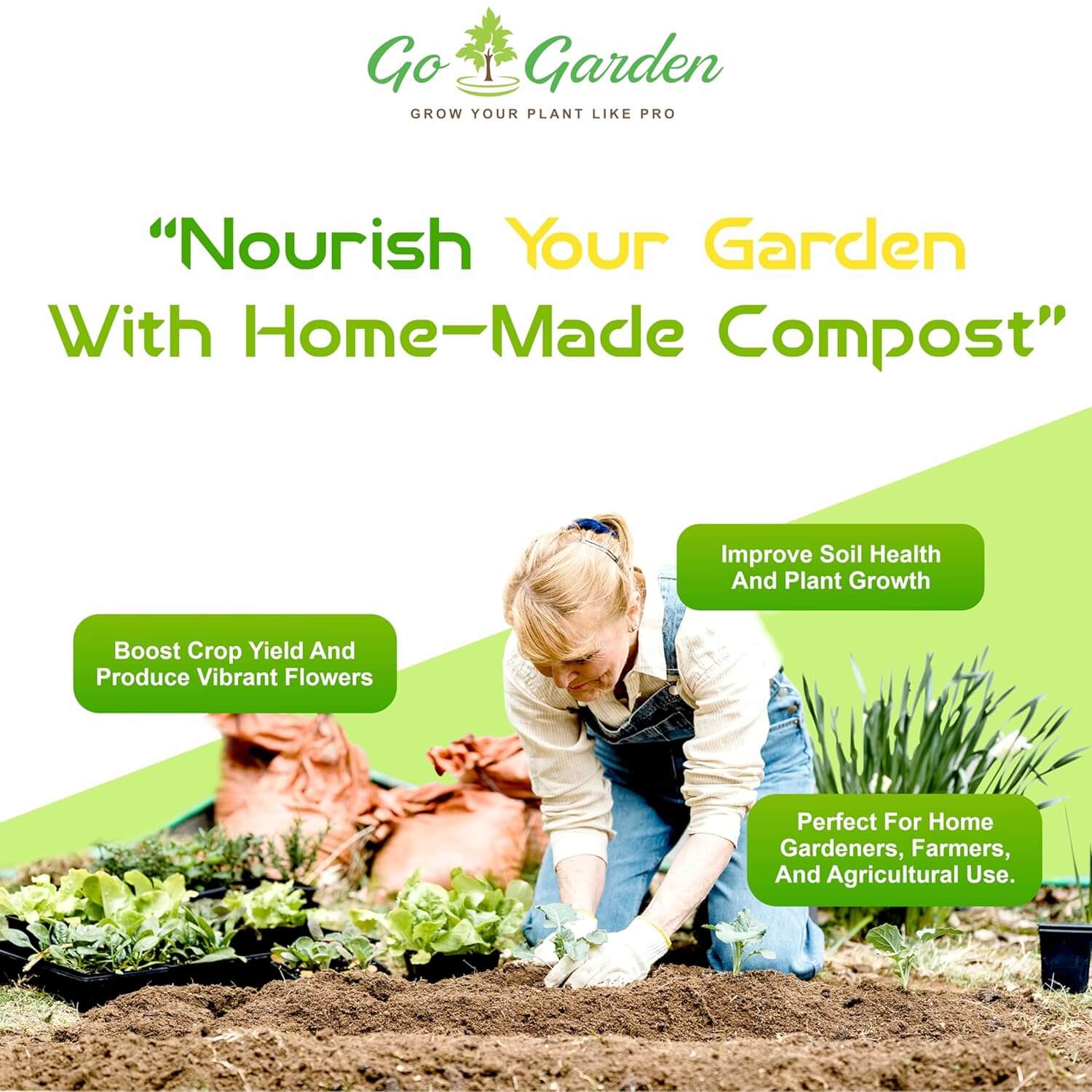 Waste Decomposer | Organic Compost Accelerator for Quick Decomposition | Ideal for Home, Garden, and Farm Use | Natural, Eco-Friendly Solution for Organic Waste Management | 250 G