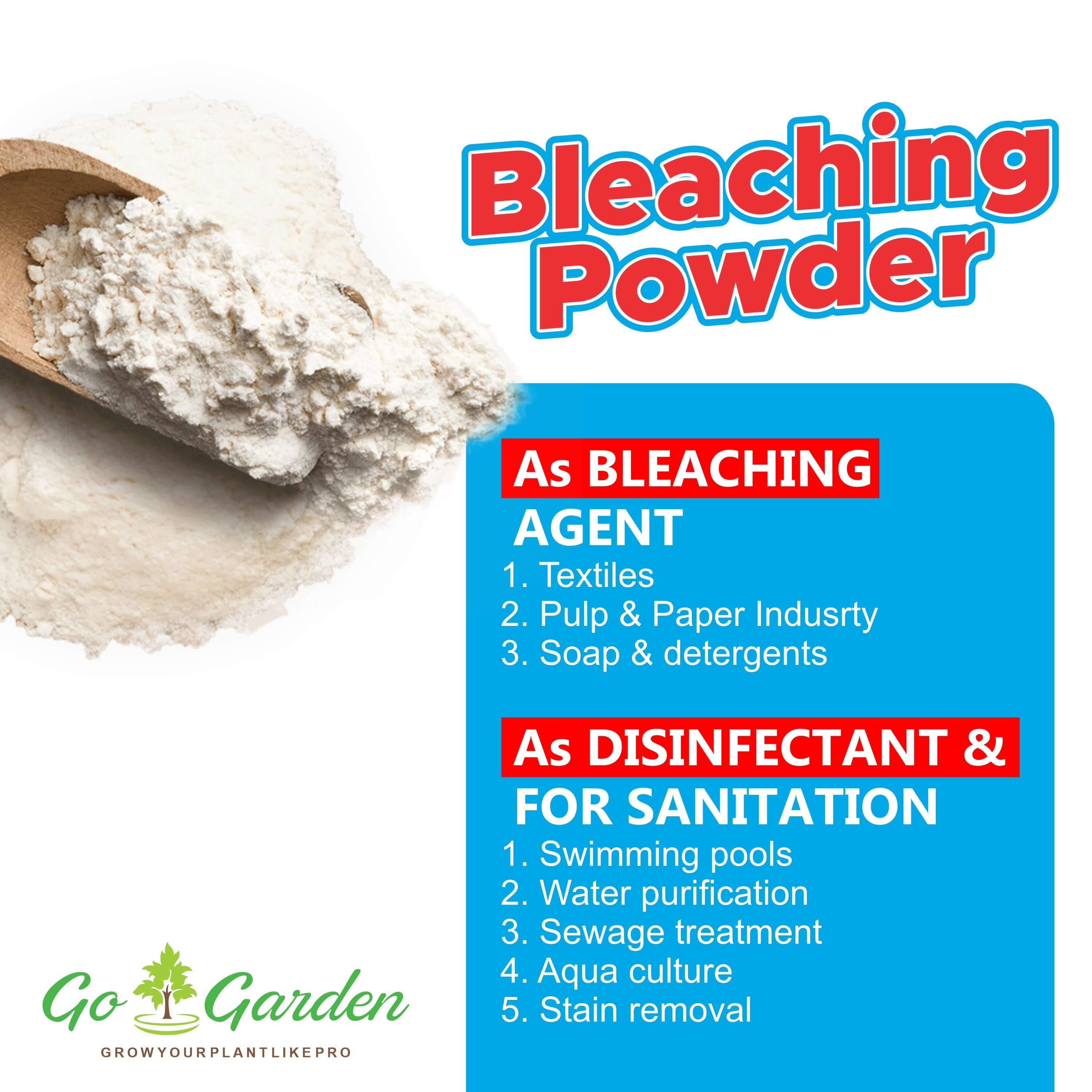 Go Garden Bleaching Powder for Bathroom 400 Grams