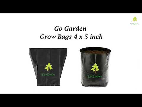 Plant Bags for Home Garden – Nursery Plant Bags – Plastic UV Protected Poly Grow Bags |(Black , 4 x 5 inch)