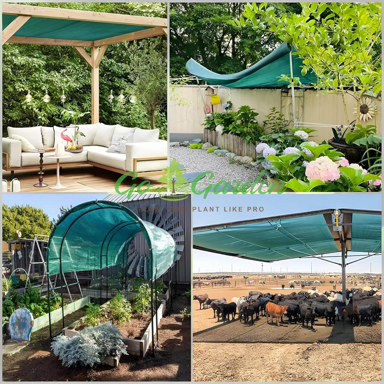 Green Shade Net 75% UV Protected  | Multi-Purpose Agro Net | Garden, Greenhouse, Terrace & Balcony Use | Durable Ideal for Farming & Gardening
