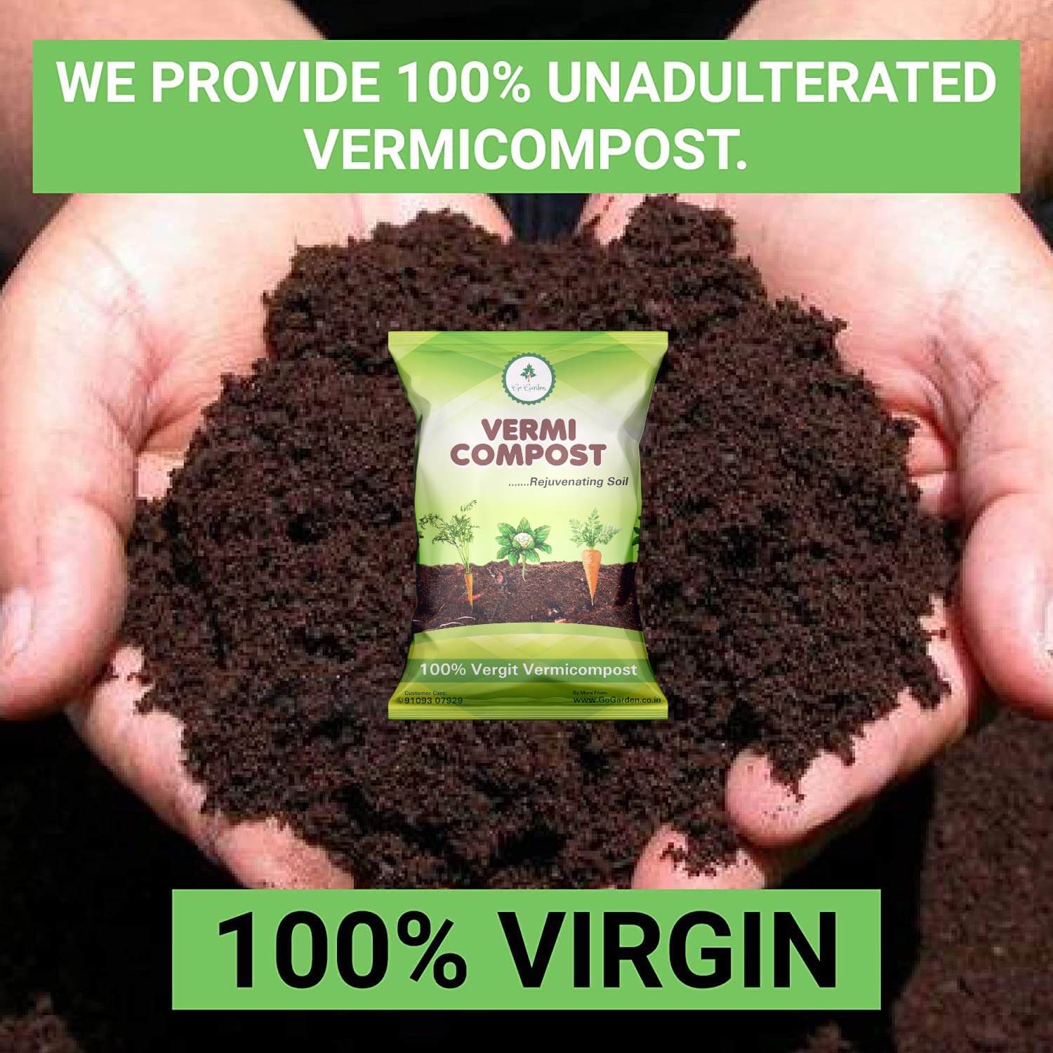 Vermicompost Complete Plant Food Effective Organic Fertilizer & Manure 100% Virgin