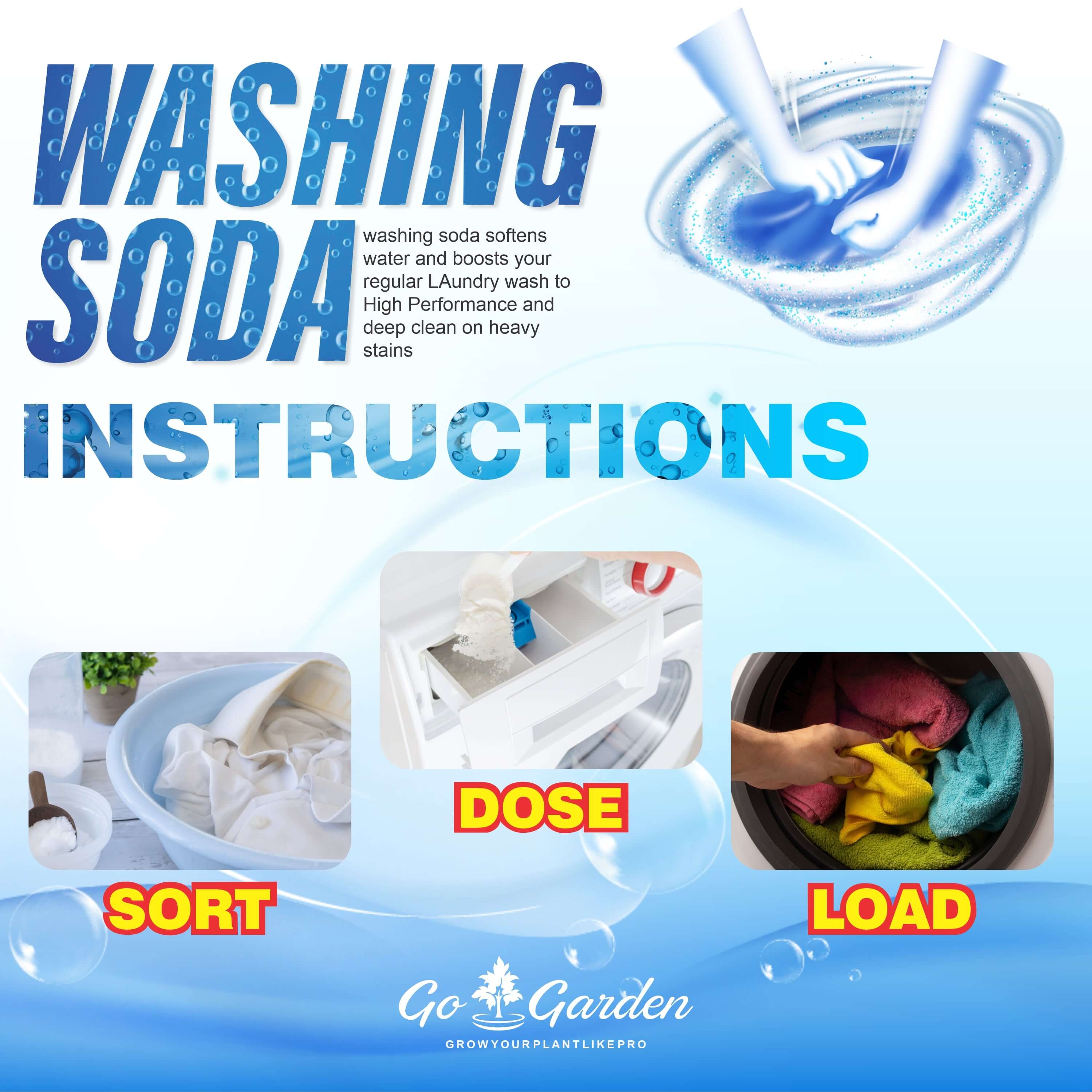 Go Garden Washing Soda Powder 400GM