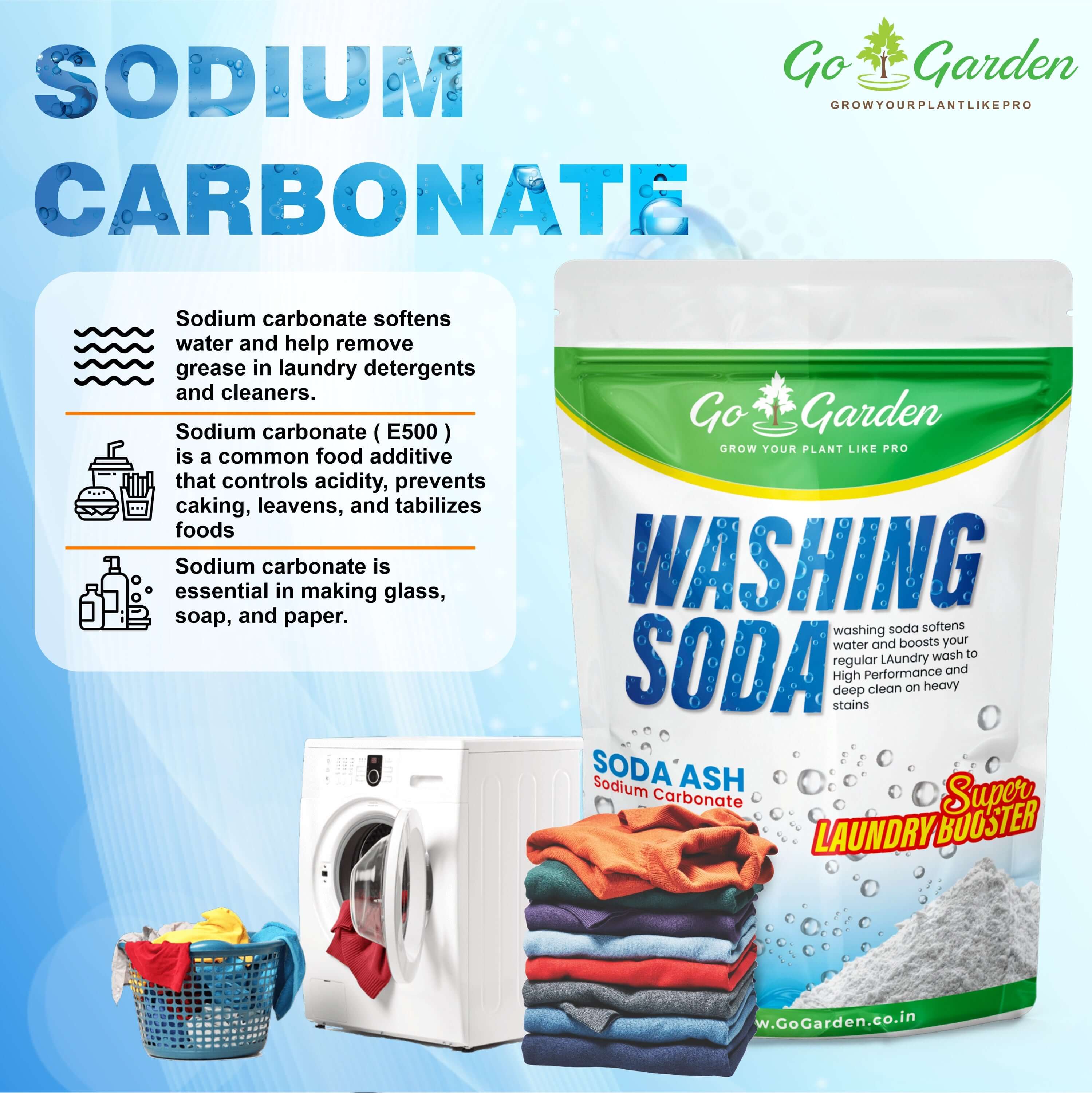 Go Garden Washing Soda Powder 400GM